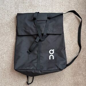 On Cloud Running Black Roll-Top Backpack